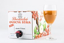 Lhenická ovocná šťáva jablko – červený rybíz