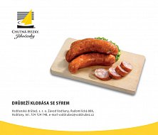 Drůbeží klobása se sýrem