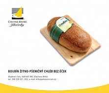 Boubín žitno-pšeničný chléb bez éček