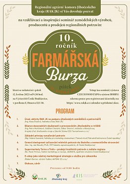Farmářská burza na CZECH FOOD EXPO oslaví jubileum