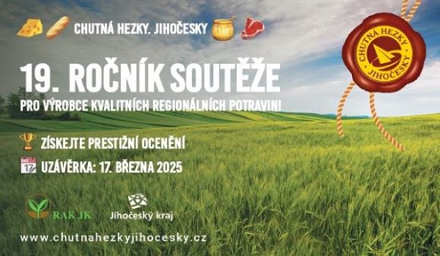 19. ročník soutěže CHUTNÁ HEZKY. JIHOČESKY